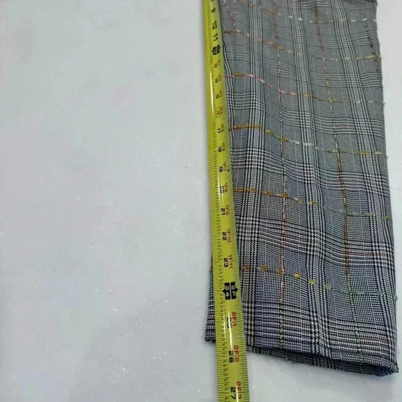 Amanda Uprichard Tessi Pants Brown Multi Plaid Tweed Paper Bag Tie Belt Waist XS - Picture 7 of 10